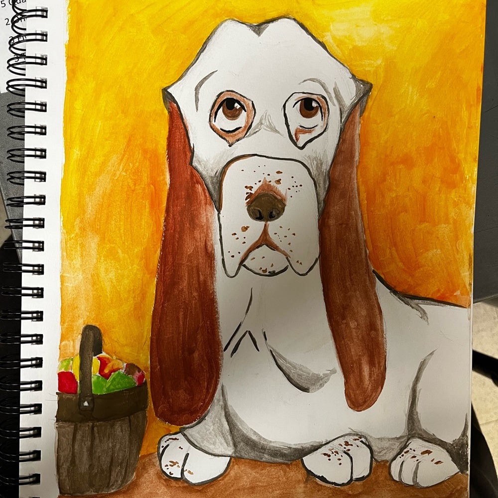 Spooky basset.
